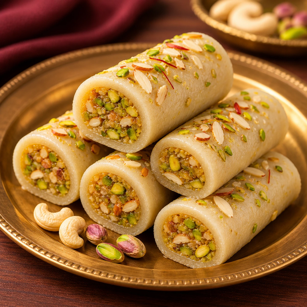 Kaju Pista Roll