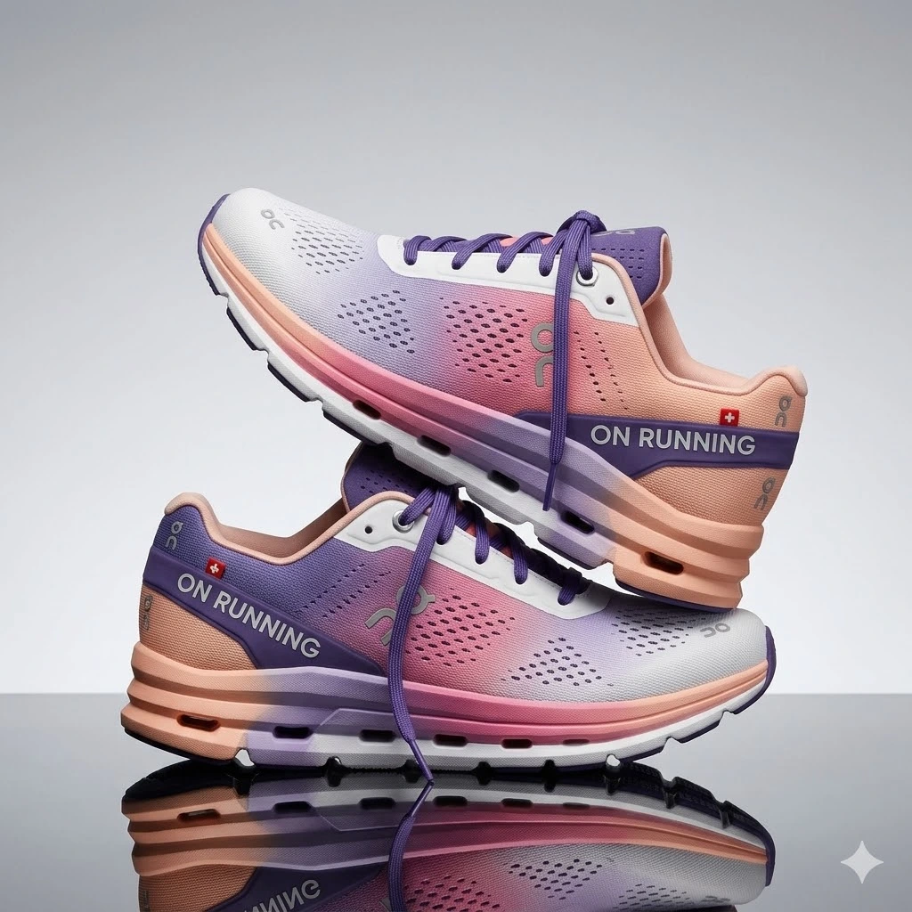 Pink Gradient Running Sports Shoes