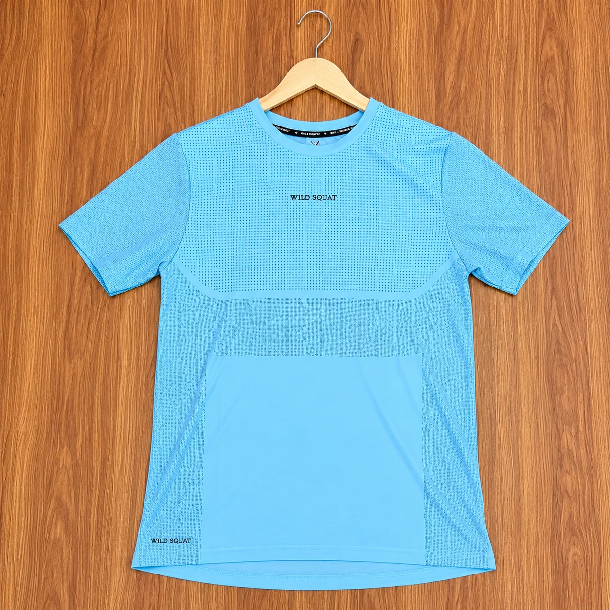 Wild Squat Sky Blue Sports T-Shirt