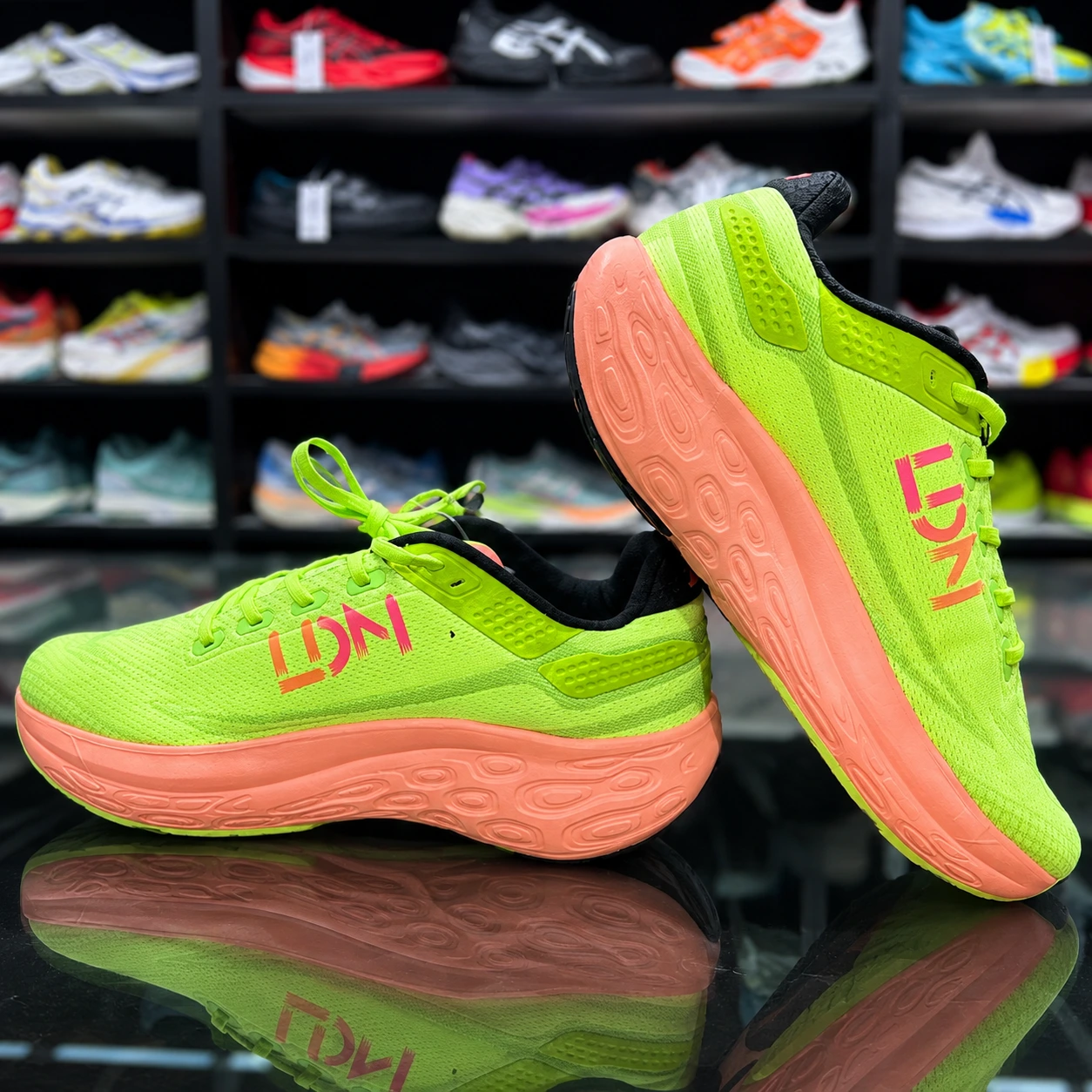 Neon Green Running Shoes
