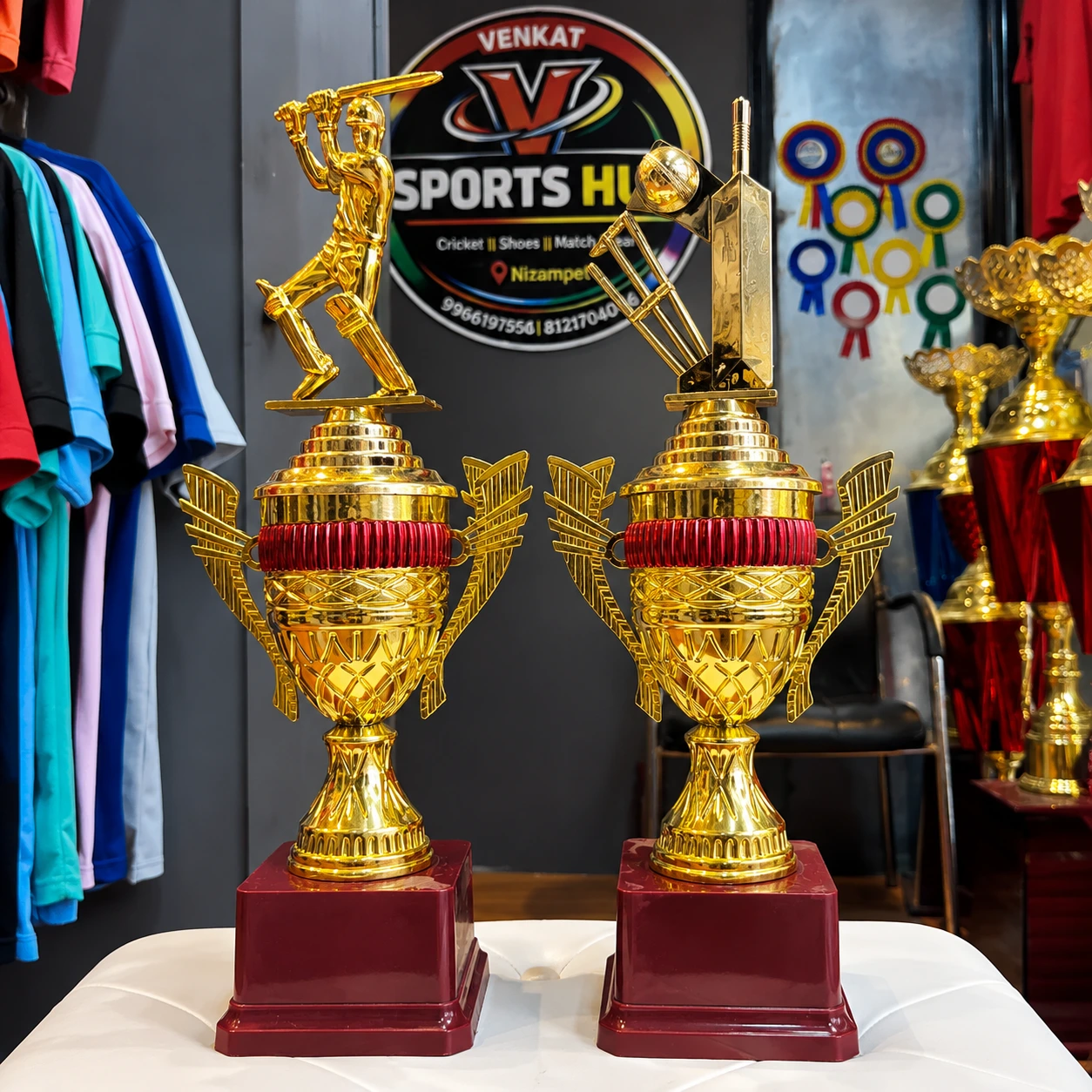 Cricket Trophy Set