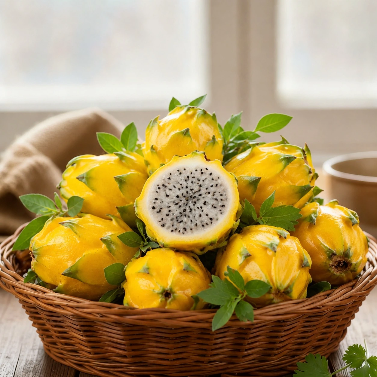 Golden Yellow dragon fruit