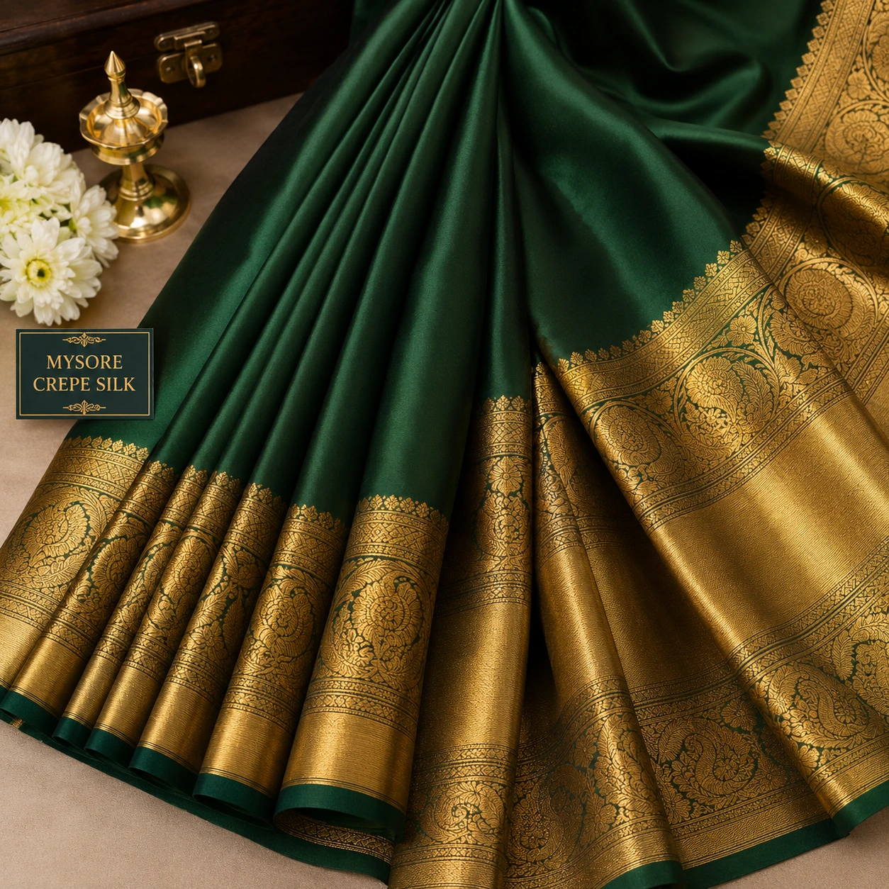 Mysore Crape Silk Saree