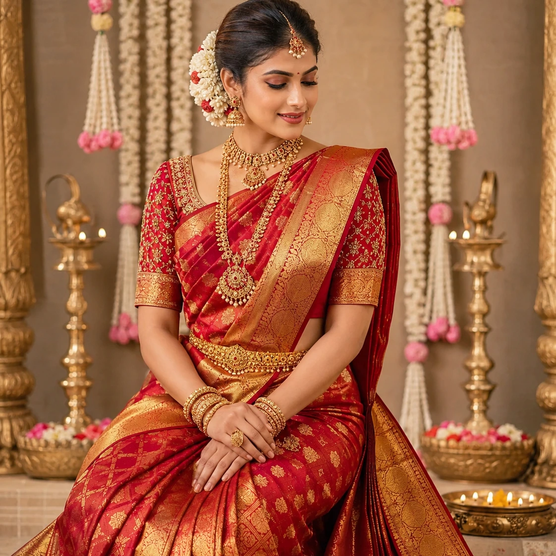 Bridal Kanchivaram Saree