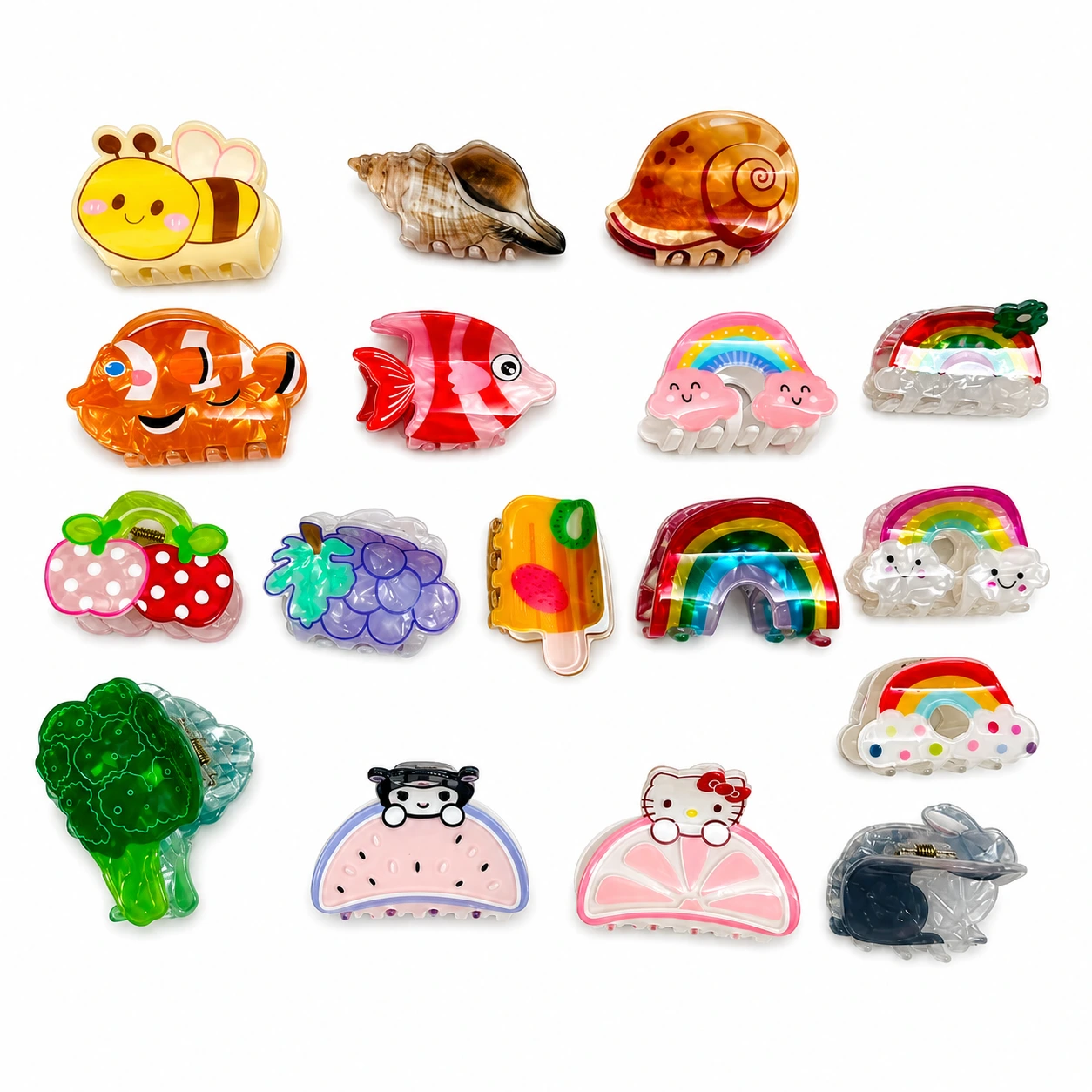 Cute Acrylic Hair Clutcher Clips Collection