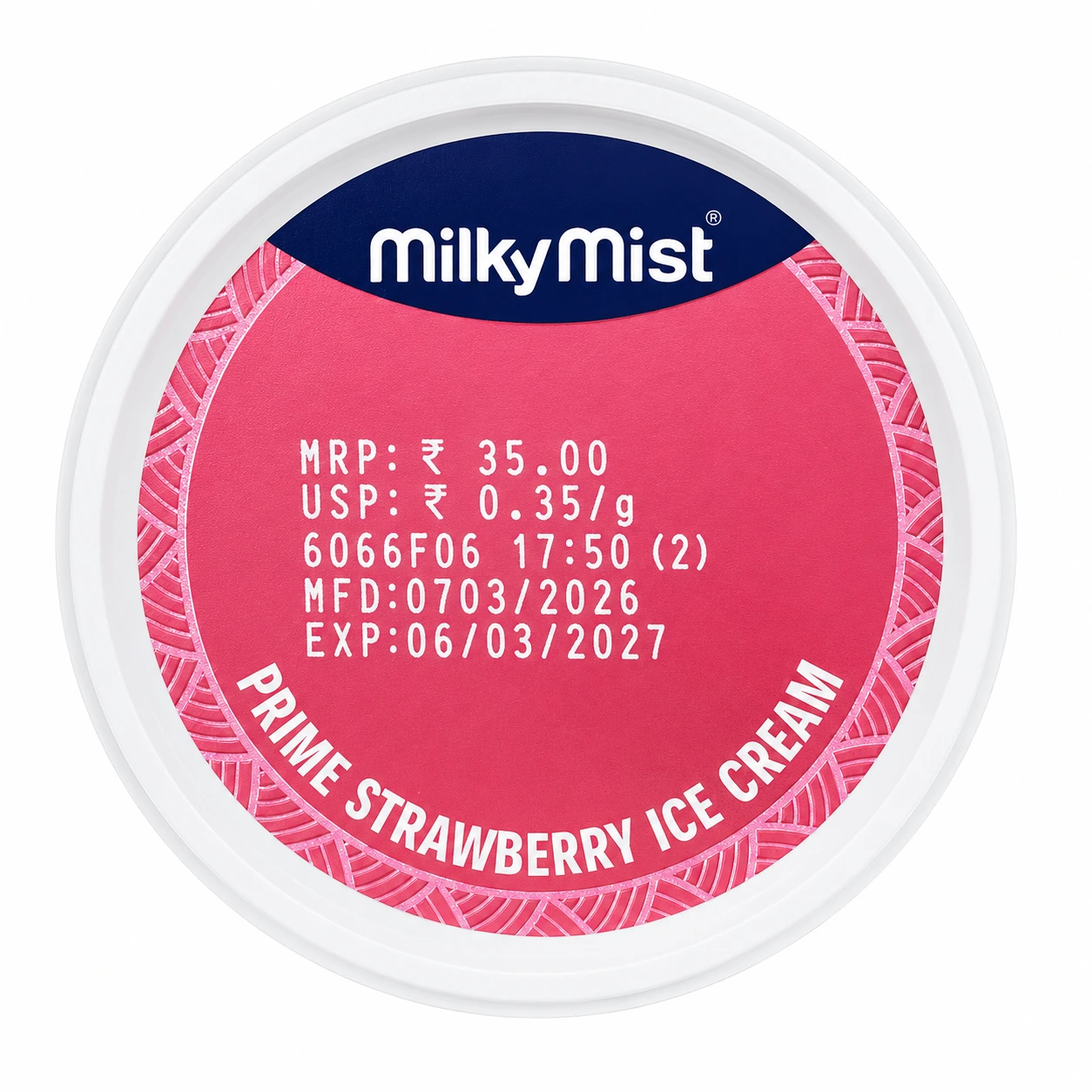 Milky Mist Prime Strawberry Ice Cream