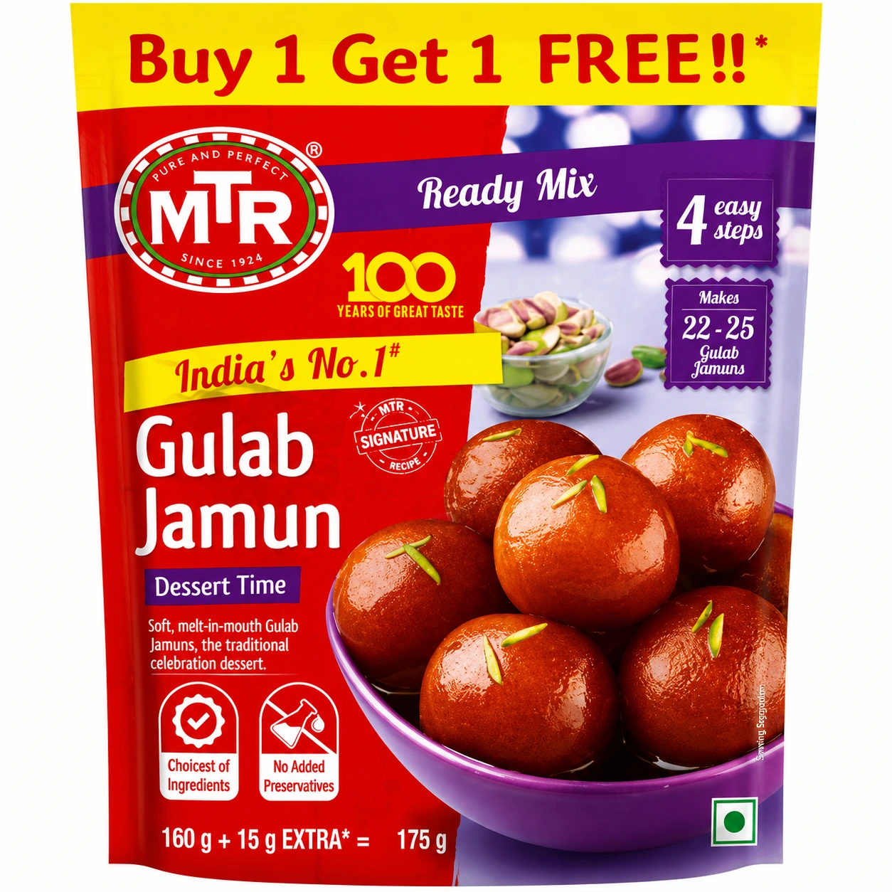 MTR Gulab Jamun Ready Mix – 175 g