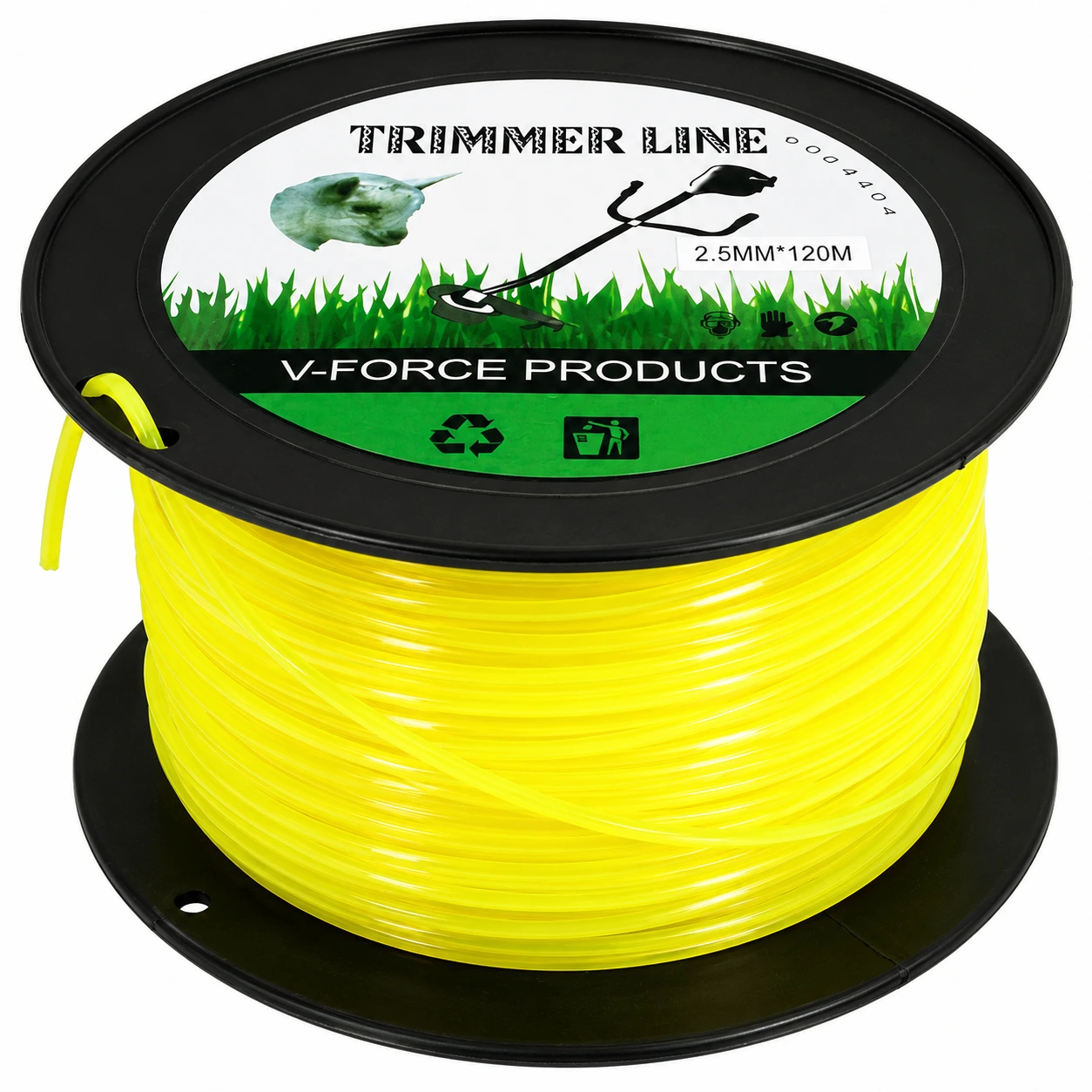 Trimmer line 3.5 mm Round 250 mtr spool packing 5 LBS