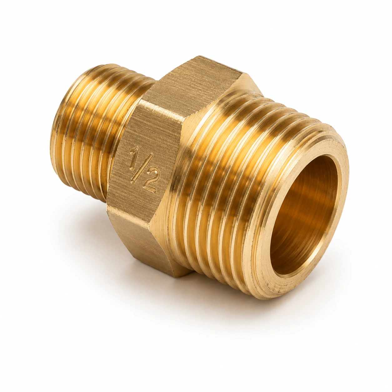 Hex Nipple 1/2 * 3/8