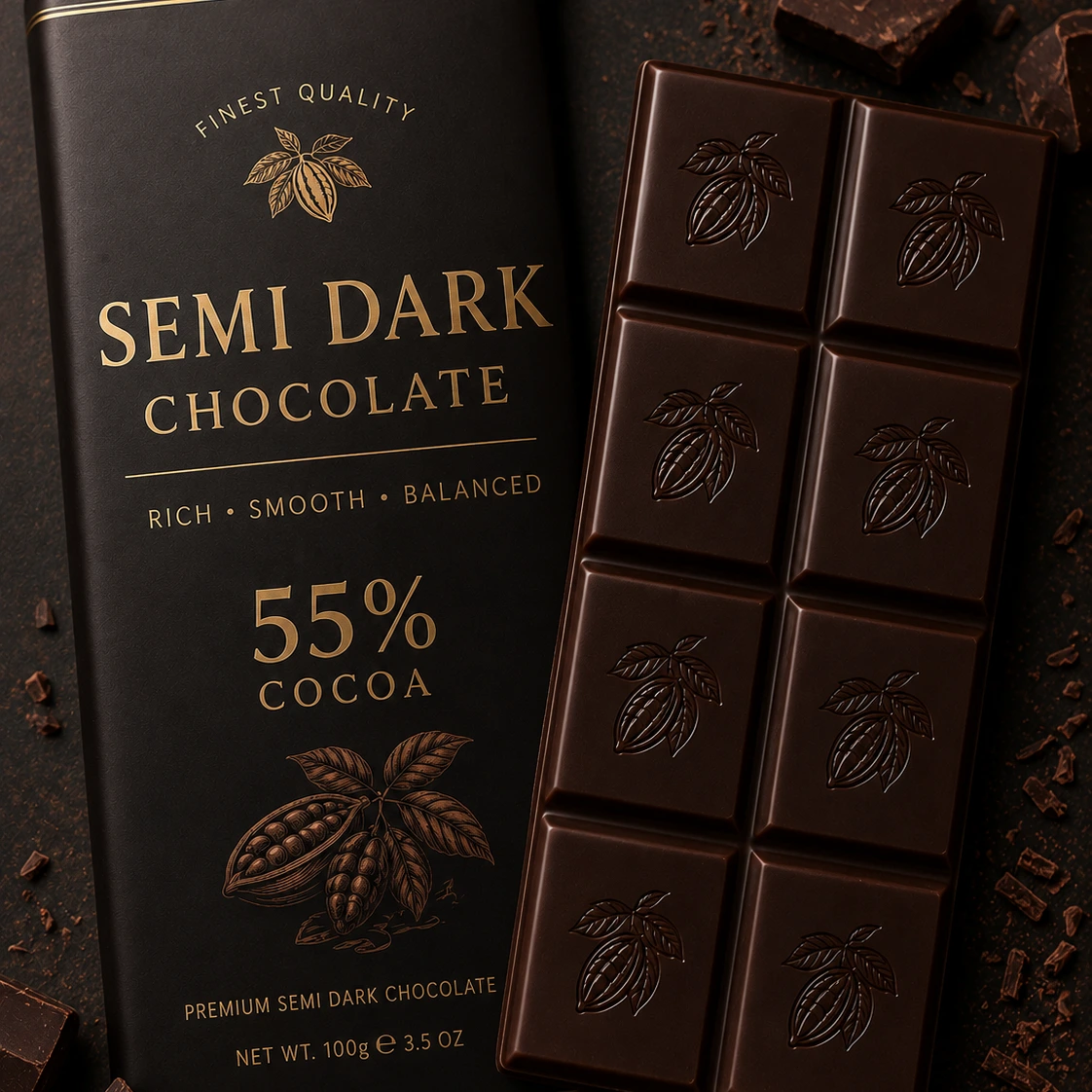 Semi Dark Chocolate 100gms