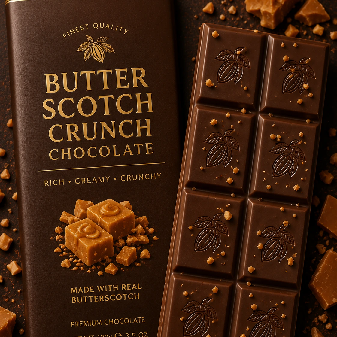 Butter Scotch Crunch Chocolate 100gms