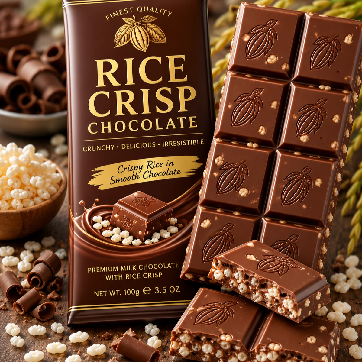 Rice Crisp Chocolate 100gms