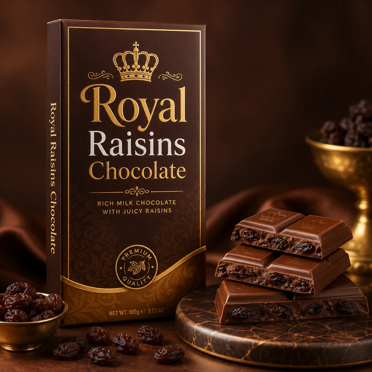Royal Raisins Chocolate 100gms