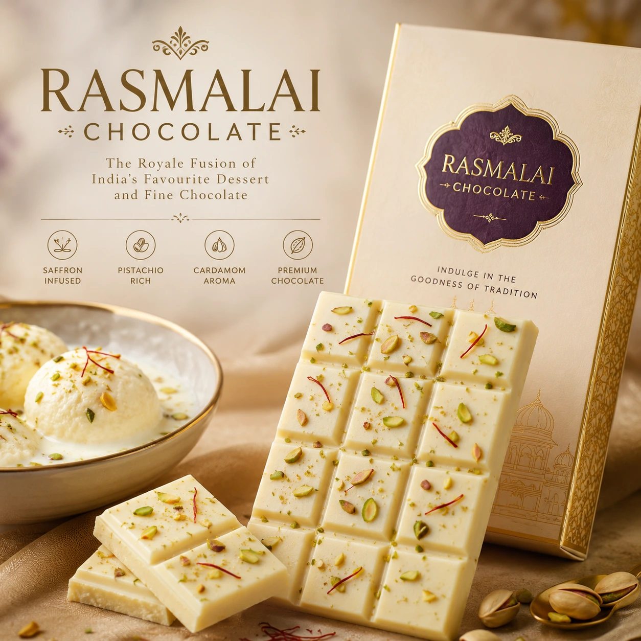 Rasmalai Chocolate 100gms
