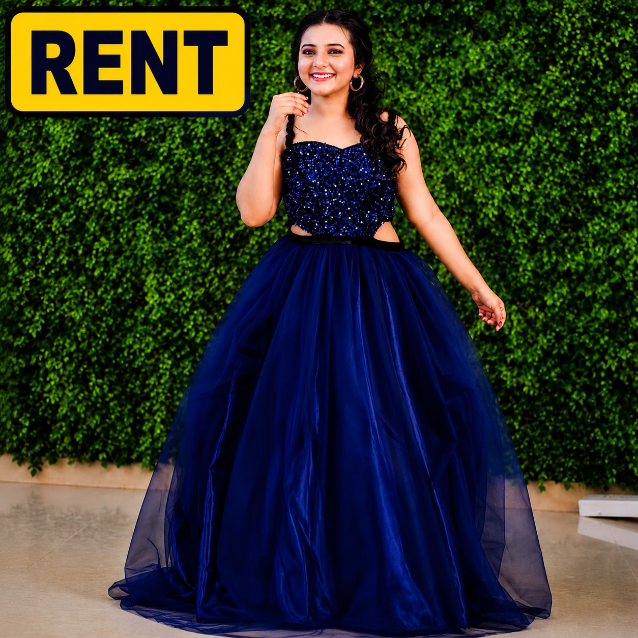 Royal Blue Designer Gown