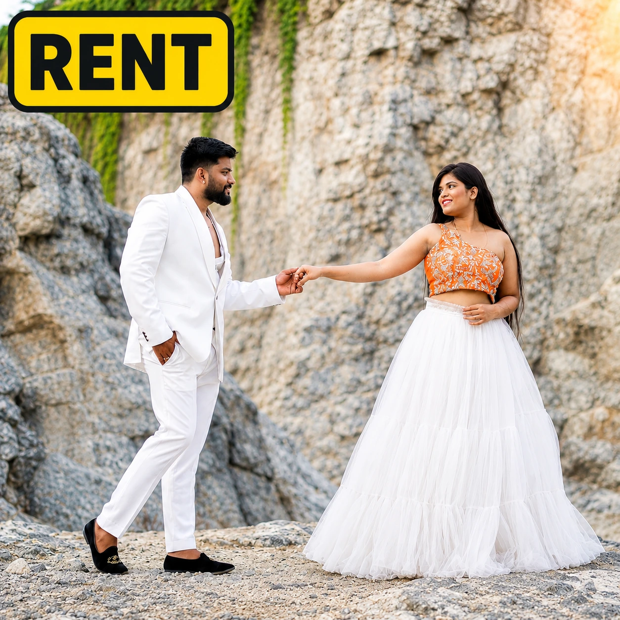 Couple Pre-Wedding Rental Outfit