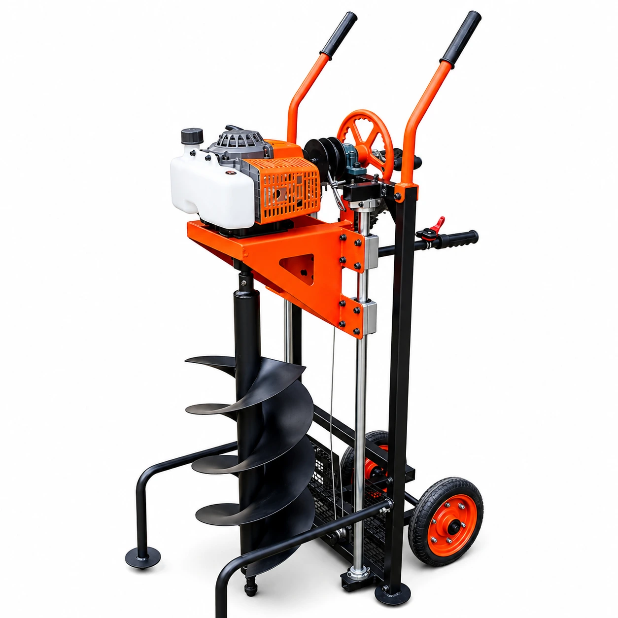 Trolley Earth Auger / Soil Hole Drilling Machine