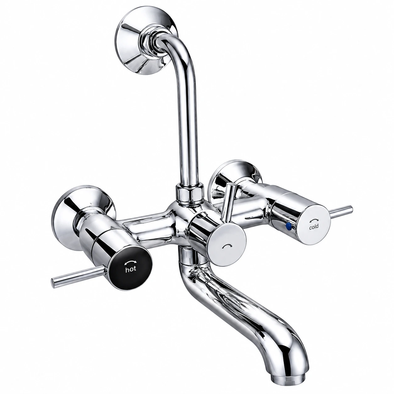 Wall Mixer Tap / Hot & Cold Bathroom Faucet