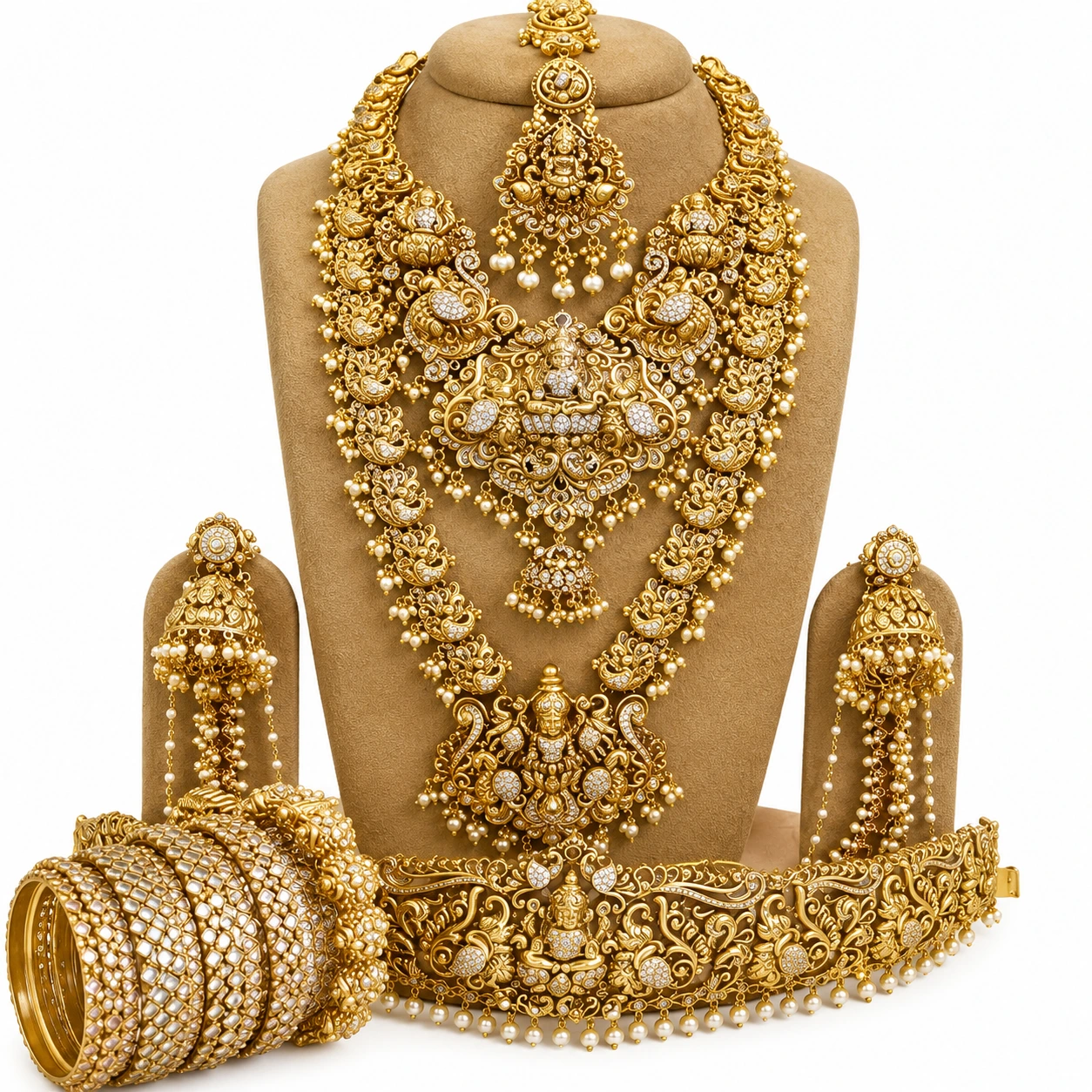 Temple Lakshmi Bridal Jewellery Set