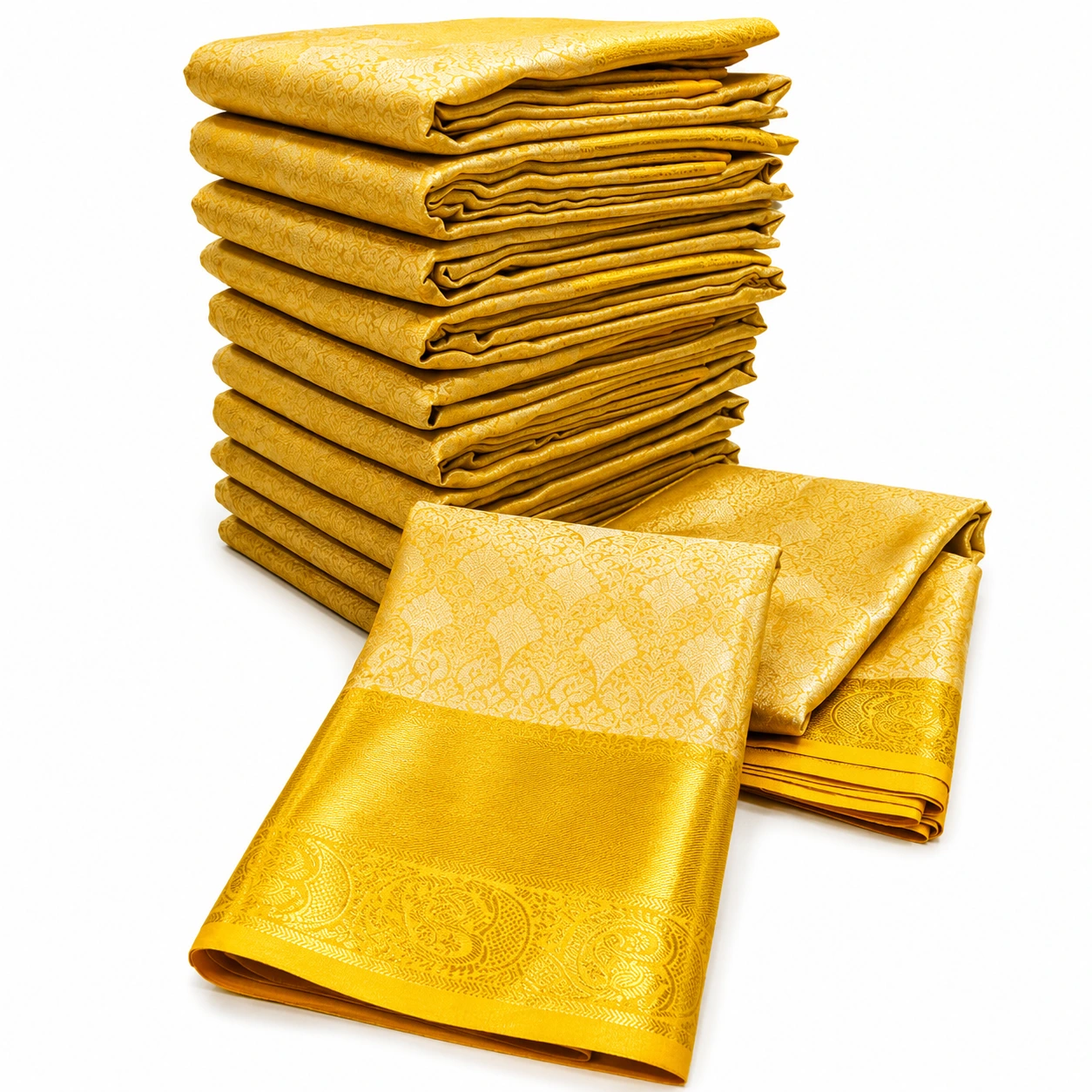 Gold tissue saree