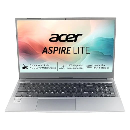 Acer Aspire Lite, AMD Ryzen 3-7330U, Office 2024 + M365 Basic,8GB RAM, 256GB SSD, Full HD IPS, 15.6&amp;amp;amp;amp;quot;/39.62 cm, Windows 11 Home, Steel Gray, 1.59 KG, AL15-41, Metal Body, Premium Thin and Light Laptop