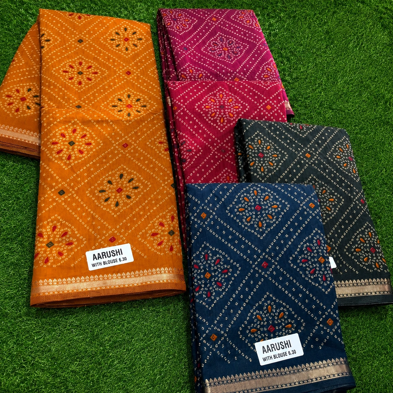 Aarushi Printed Fancy Saree with Blouse