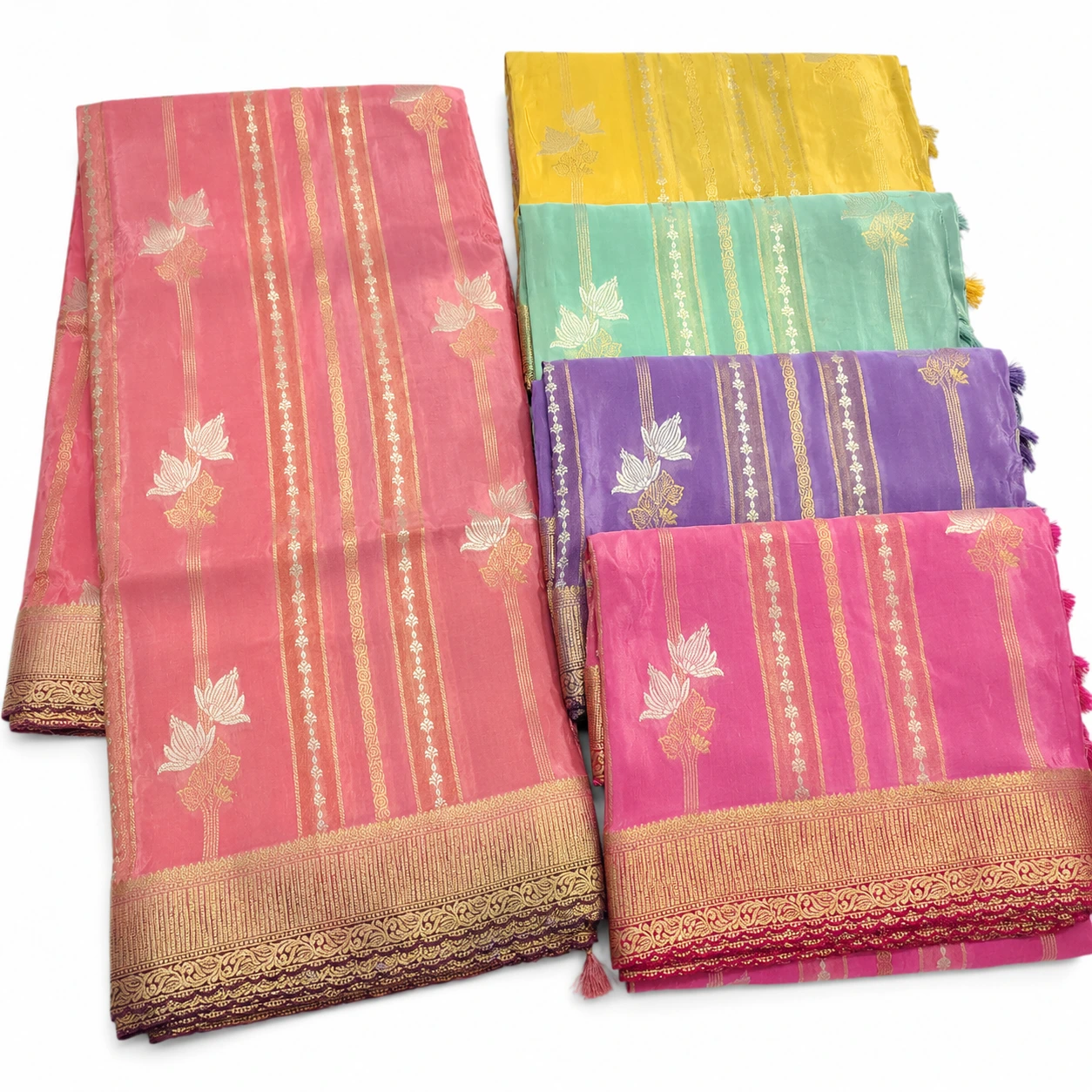 Lotus Zari Designer Fancy Saree