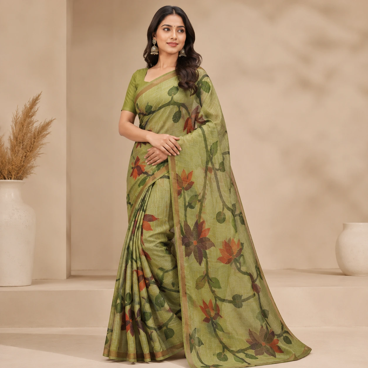 Jamdani Saree – Lotus Design Collection