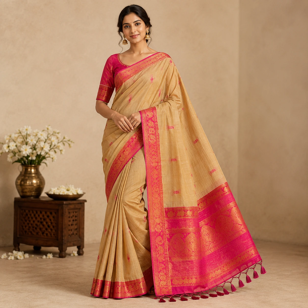 Cotton Chanderi Saree Collection