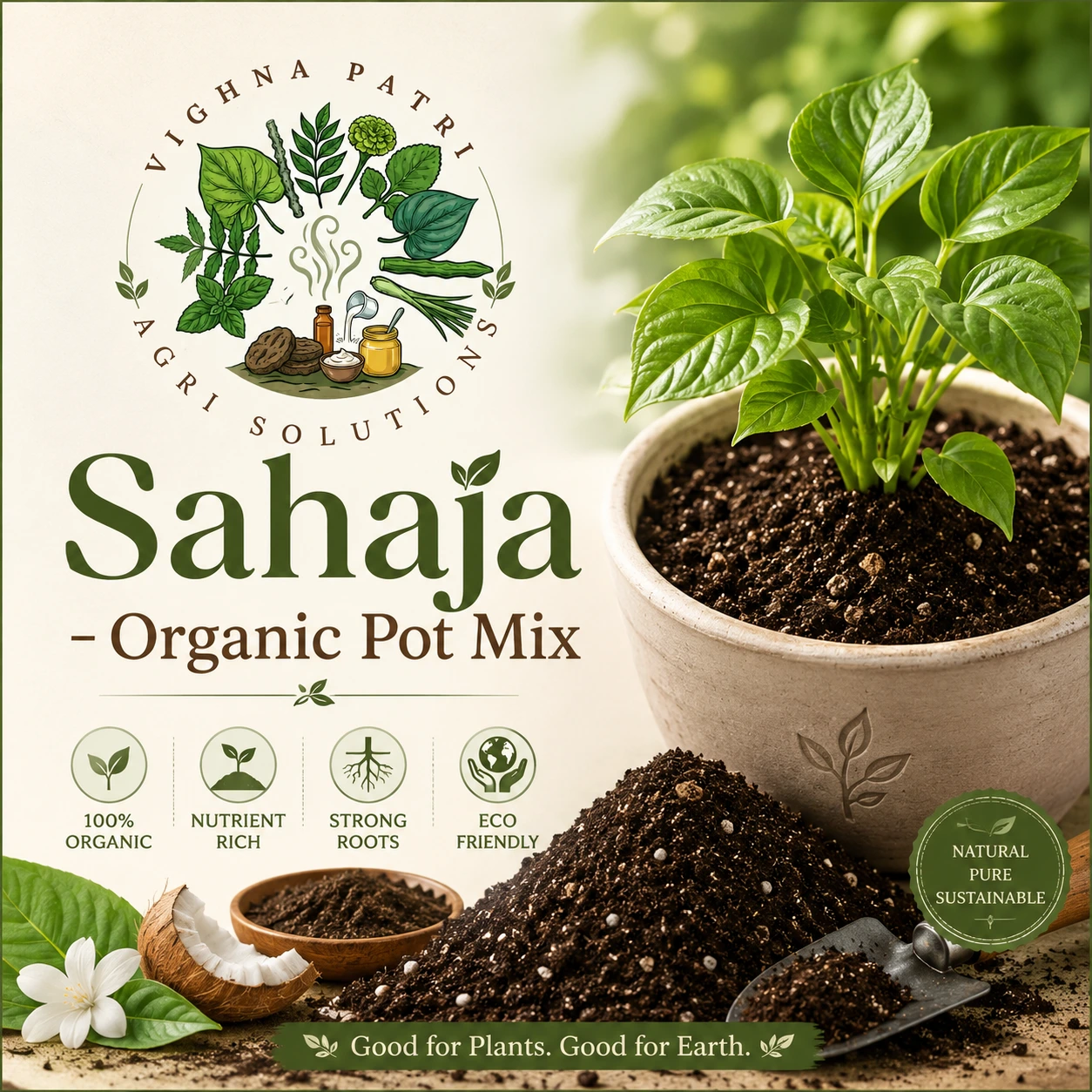 Sahaja – Organic Pot Mix