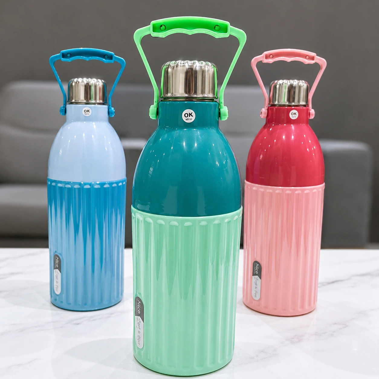 Aqua Portable Water Bottle with Carry Handle
