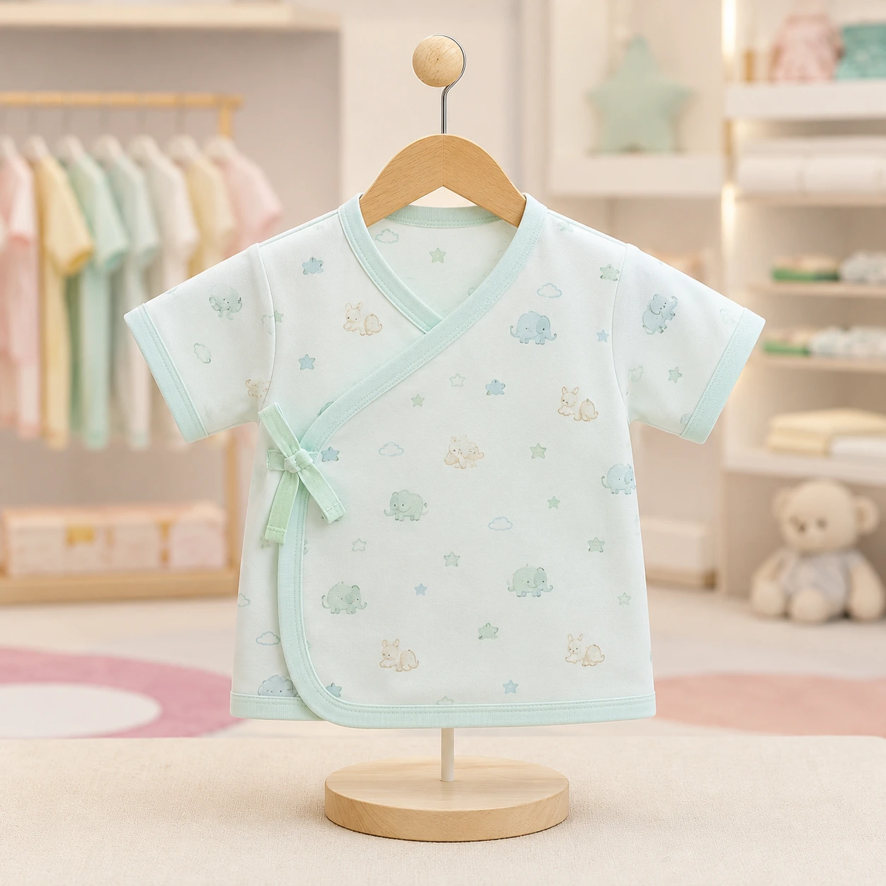 Pastel Animal Print Cotton Jabla