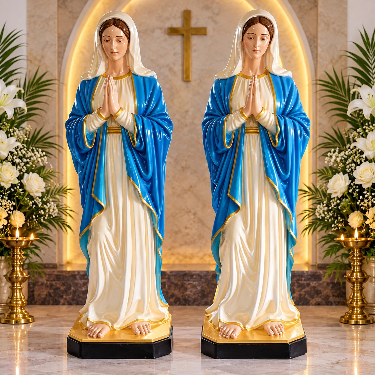 6 Feet Our Lady of Lourdes Statue