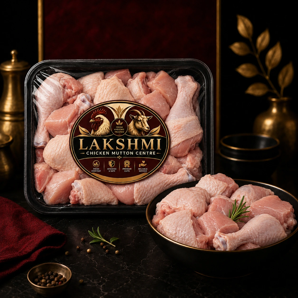 Chicken With Skin Curry Cut