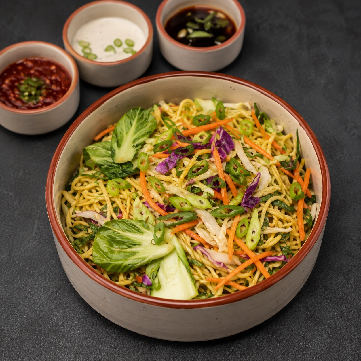 Veg Manchurian Noodles