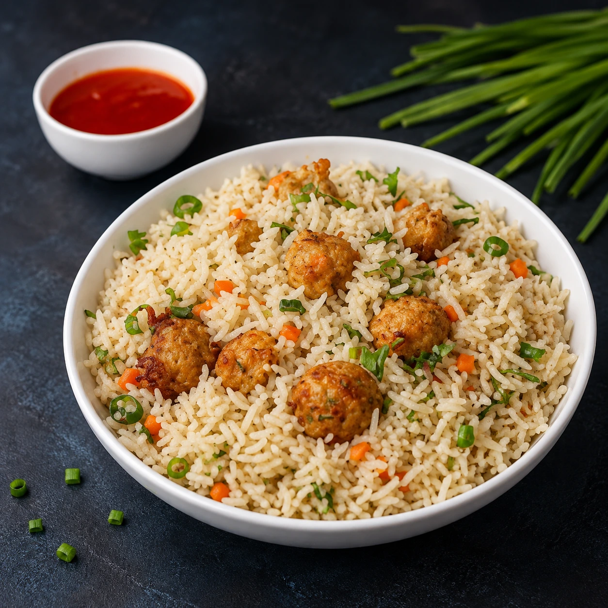 Veg Manchurian Fried Rice