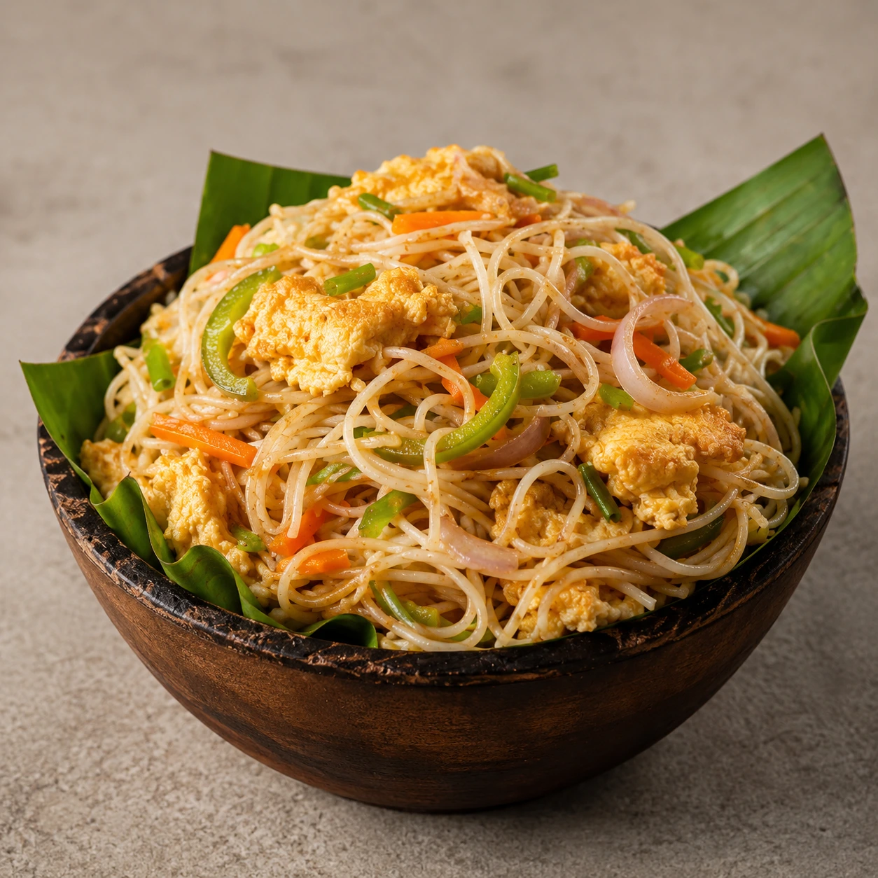 Double Egg Manchurian Noodles