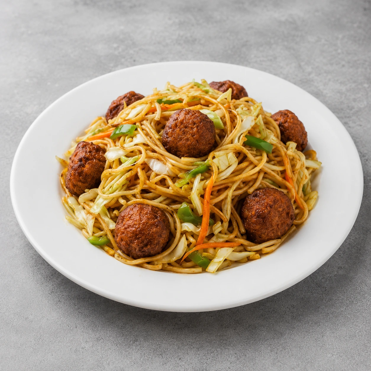 Egg Manchurian Noodles