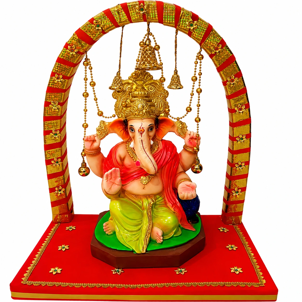 Lord Ganesha Decorative Pooja Mandap