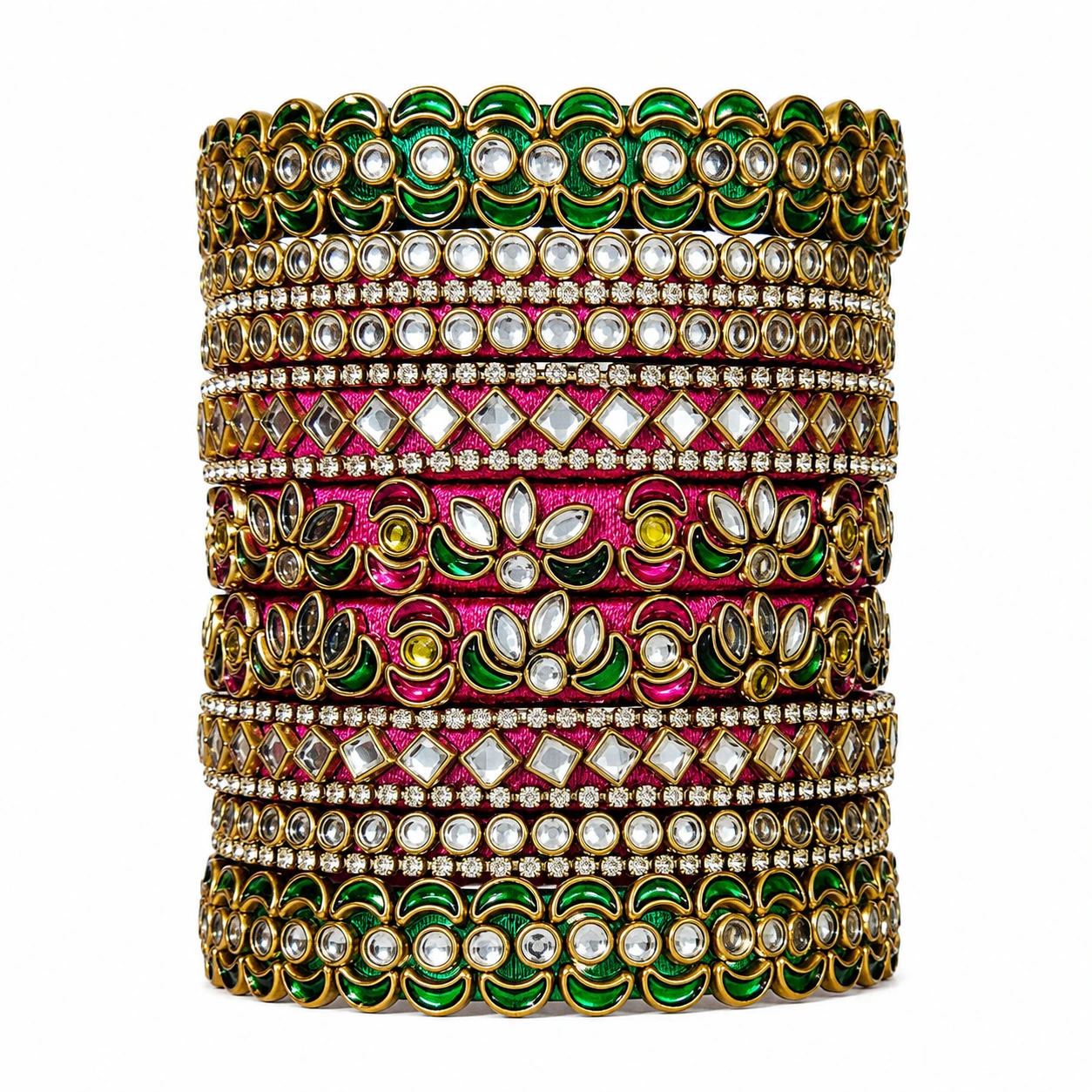 Traditional Kundan Bridal Bangles Set
