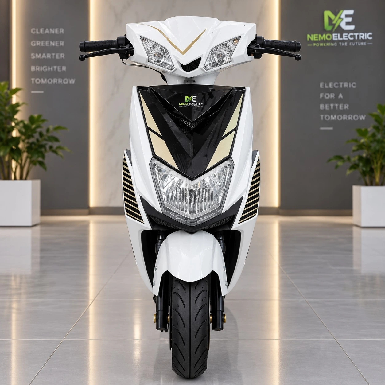 Nemo Electric White Premium Scooter