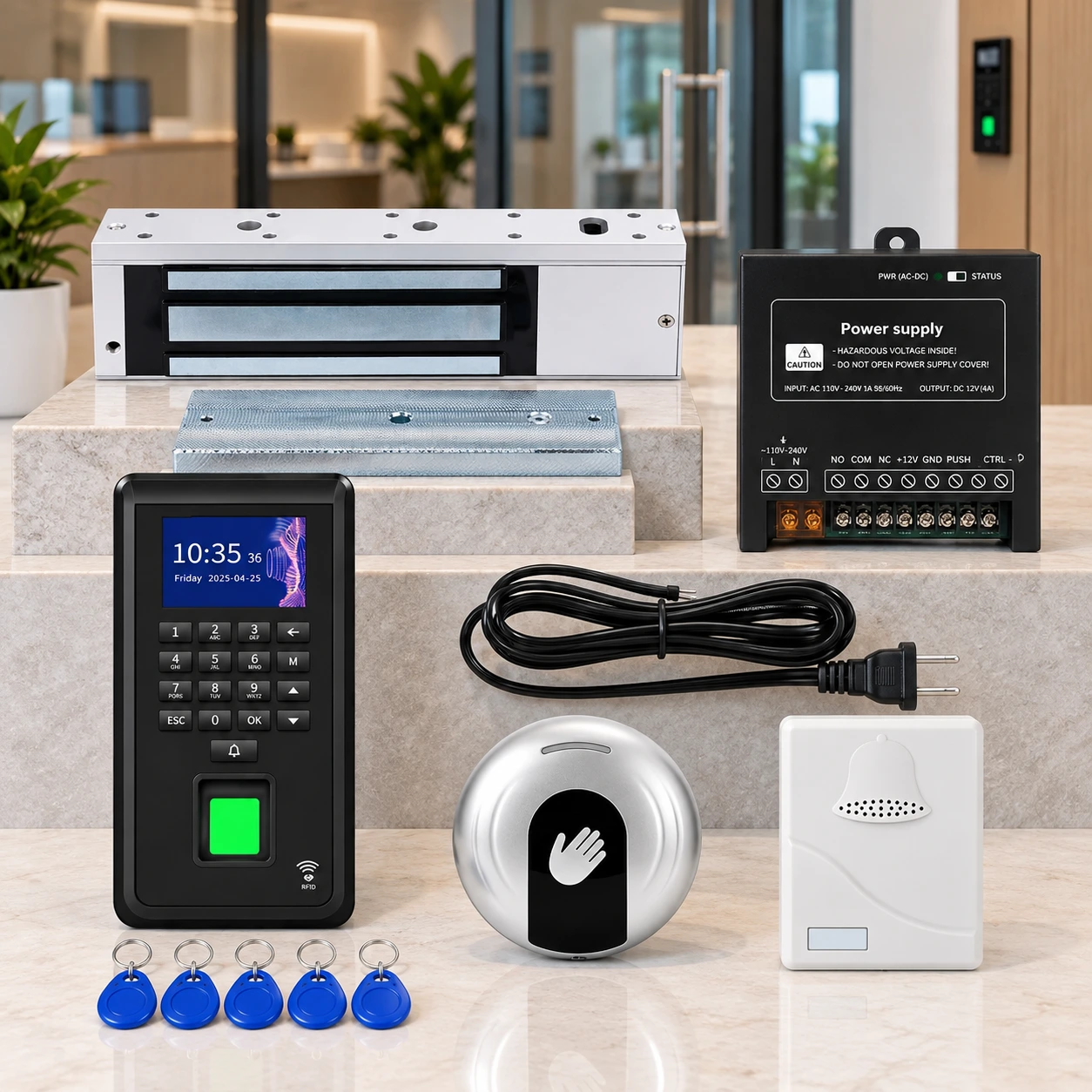 Biometric Access Control and Electromagnetic Lock System