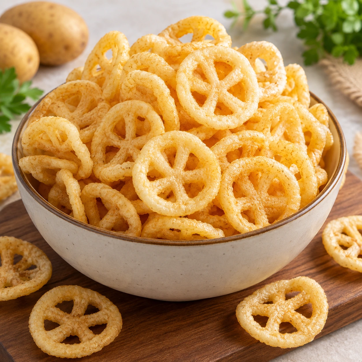 Potato Wheel Fryums