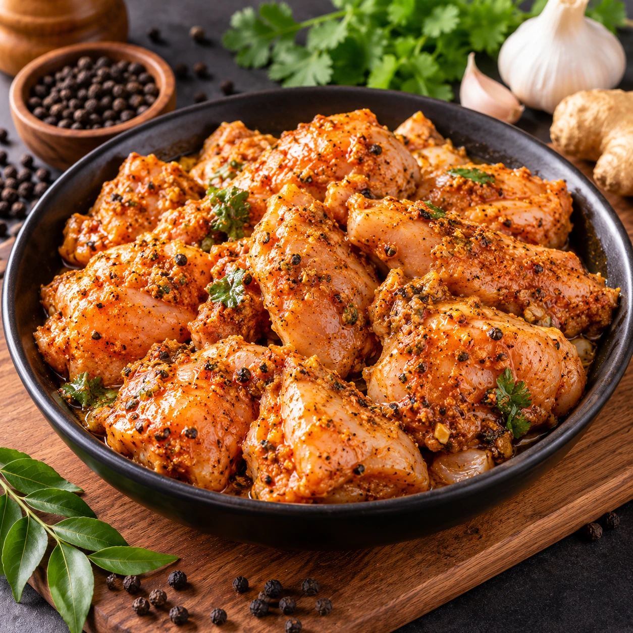 Marinated Pepper Chicken