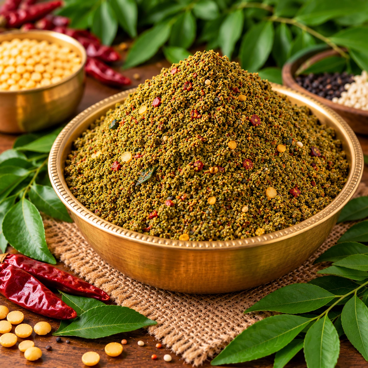 Curry Leaf Powder (Karivepaku Podi)