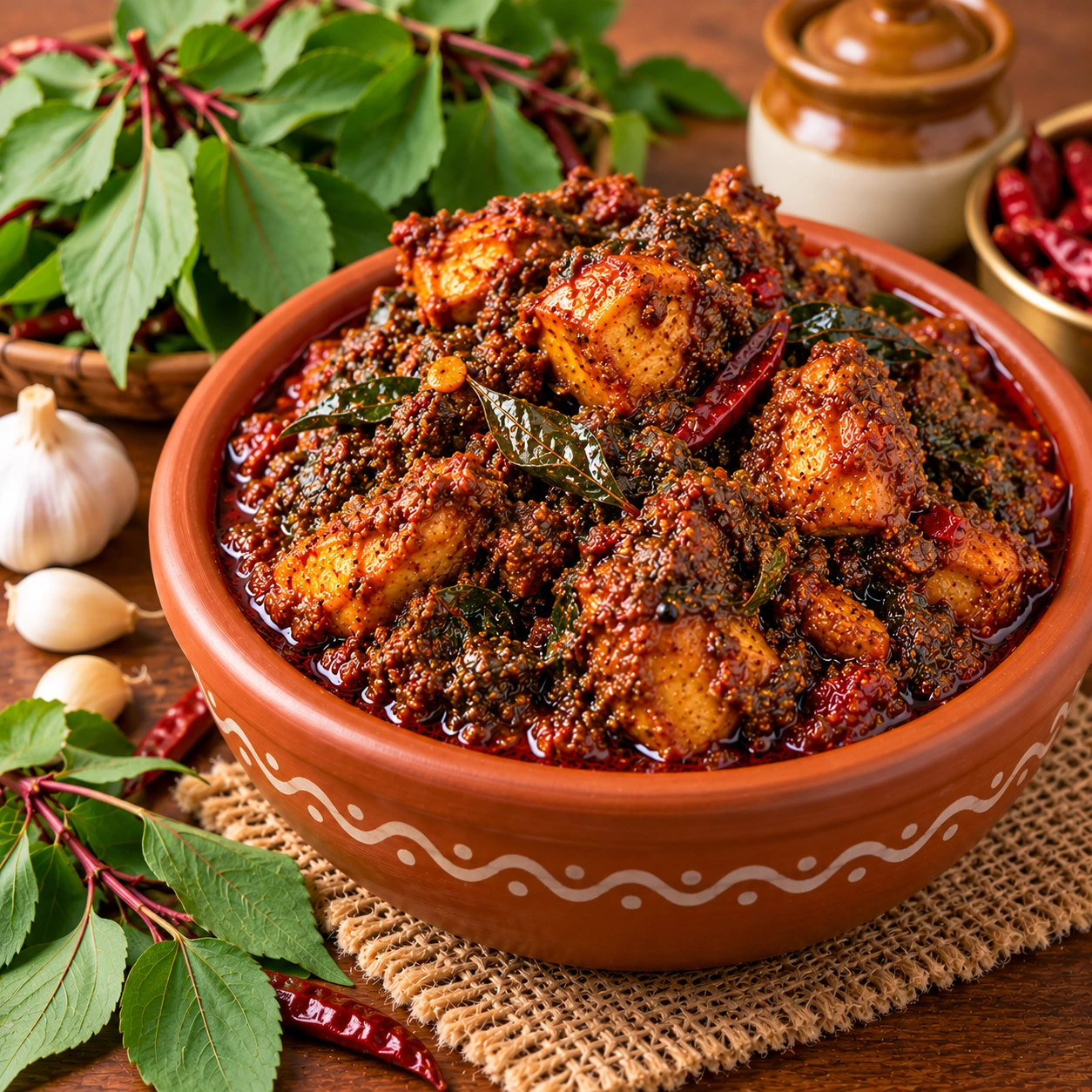 Gongura Chicken pickle