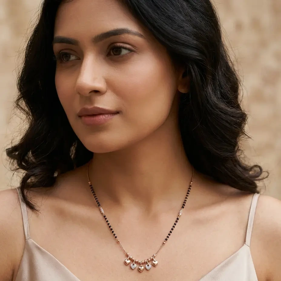Long Five Dangle Stone Mangalsutra · 6.535g