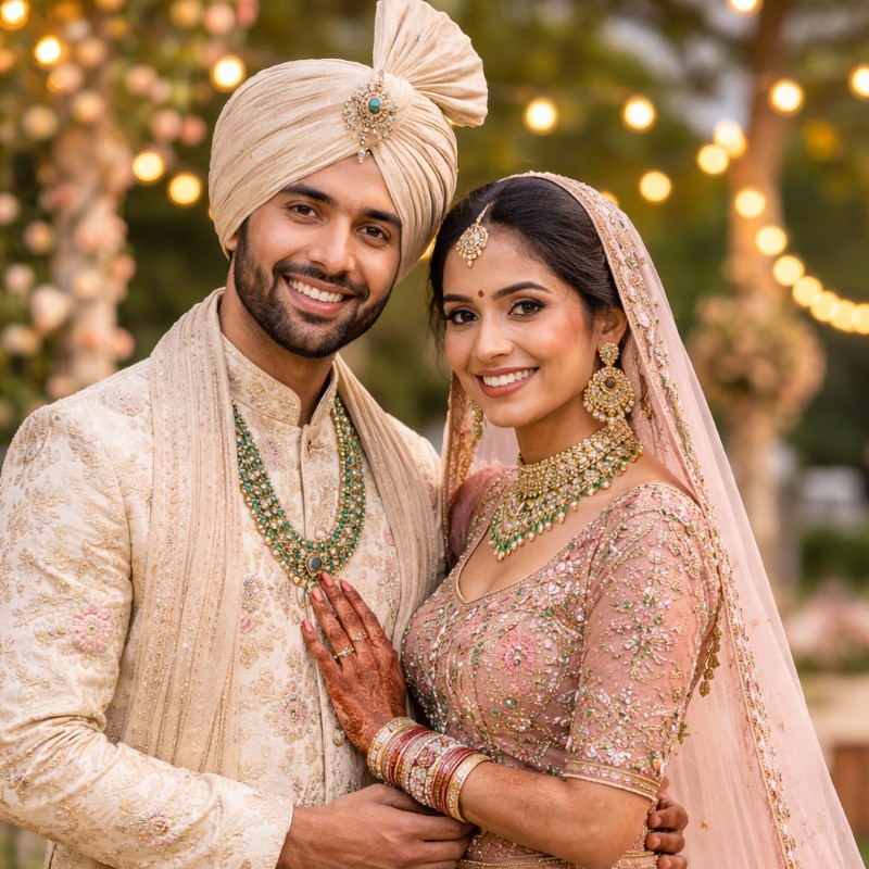 Personalized Bride and Groom Matching