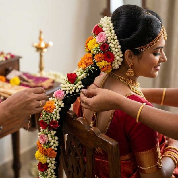 Fresh Flower Braid Styling