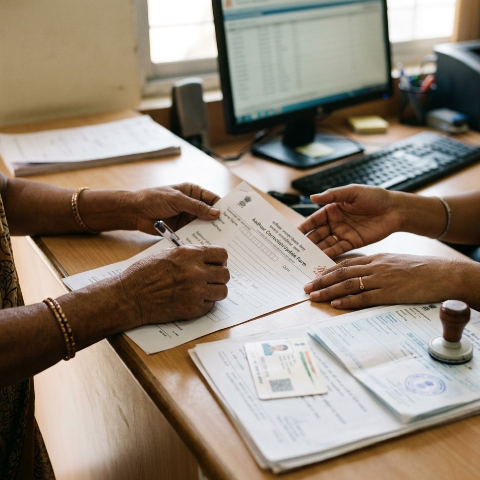 Aadhaar Address Change and Name Correction